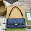GUCCI LUCE SMALL SHOULDER BAG Blue GG denim leather trim กระเป๋าสะพายไหล่เดนิม เกรดออริ ท็อป สลับแท้ 1:1 เกรดดีสุด ใช้งานต่างประเทศได้