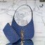 YSL Icare Maxi Shopping Bag In Quilted Lambskin 15" / YSL Icare Maxi Denim กระเป๋าสะพายใบใหญ่ มาพร้อมใบเล็ก หนังบุเย็บลายตาข่าย (Quilted Bag) ดีไซน์โฉบเฉี่ยวกว่าหลายระดับด้วยการประดับฮาร์ดแวร์ทองเหลืองในตัวอักษร Y.S.L สะดุดตา มอบสไตล์เรียบง่ายแต่คลาส