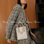 หนังแท้ GUCCI Mini tote bag with Interlocking G พร้อมส่งที่ไทย Beige and white GG Supreme canvas เกรดออริจินอล ภาพสินค้าถ่ายจากงานขายจริง ใช้งานต่างประเทศได้ The mini tote bag is complete with an oatmeal leather trim and an Interlocking G tag.