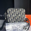 ORI 🥂 หนังแท้ DIOR POUCH WITH SHOULDER STRAP Oblique Jacquard พร้อมส่งที่ไทย งานหนังแท้และผ้าแจ็คการ์ดออริจินอล ภาพสินค้าถ่ายจากงานขายจริง ใช้งานต่างประเทศได้
