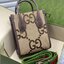 หนังแท้ 】GUCCI Jumbo GG mini tote bag 16cm พร้อมส่งที่ไทย เกรดออริจินอล ลายใหม่ Jumbo Double G กระเป๋าโท้ทใบเล็กโดดเด่นด้วยเว็บเฮาส์สีเขียวและสีแดงอันเป็นเอกลักษณ์ ซึ่งเป็นหัวเข็มขัดแบบร่วมสมัยของกุชชี่จากยุค 70 เสริมการออกแบบแต่ละชิ้นด้วยโลโก้ที่เด่นชัด 
