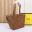 พร้อมส่ง 3 สี FENDI Origami Large Brown FF jacquard fabric bag / FENDI Tote Bag กระเป๋าทรงโท้ทใบใหญ่ สะพายได้2ทรงรูปลักษณ์สวยงามทันสมัย 🧡 เกรดออริจินอล 1:1 สลับแท้