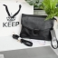 Hot Item !!KEEP Clutch bag with strap Size L รุ่นหายาก ขนาดใหม่คะ 🌼 กระเป๋าสะพาย ปรับเก็บสายถือเป็น clutch bag ได้คะ มีสายคล้องข้อมือ ขนาดกะทัดรัด พร้อมช่องใหญ่ปิดซิป 1 และช่องกลาง 1 ใส่กระเป๋าตังค์ มือถือ iphone 6 plus ได้คะ น้ำหนักเบา เข้ากับชุดไ