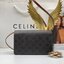 CELINE WALLET ON STRAP / CELINE TRIOMPHE CLUTCH กระเป๋าสะพายข้างใบเล็กสวยคลาสสิค สวยตะโกน งานเป๊ะปัง มีสายสะพายหนังสีน้ำตาล ถอดสายออกเพื่อเป็นกระเป๋าถือทรงคลัชท์เปลี่ยนลุคช์ ลวดลายtriomphe ความเป็นแบรนด์ CELINE ได้อย่างชัดเจน ให้ความรู้สึกที่ดูวินเทจ ที่ส