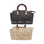 FENDI By The Way Mini Bag พร้อมส่งที่ไทย ภาพถ่ายจากงานขายจริง Iconic mini By The Way Boston bag made FENDI ROMA lettering and rigid tortoiseshell-effect plexiglass handles.