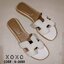 HERMES ORAN SANDAL แตะสวม สวย เก๋ งานชนช้อป ขายดีตลอดกาล แมทส์ชุดง่าย น้ำหนักเบา