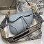 หนังแท้ DIOR SADDLE BAG Cloud Blue Goatskin กระเป๋ารุ่นยอดนิยมตามแบบฉบับแบรนด์ งานทอลายคมชัด ใช้งานได้ 2 แบบ สะพายยาว CROSSBODY และสายสั้นถือได้เก๋ๆ ลุคนี้คูลสุดๆ เลยค่าา ภาพถ่ายจากสินค้าจริง! สวยมาก พร้อมส่งที่ไทยราคาสุดคุ้ม สาวๆ ห้ามพลาดค่ะ!