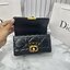 8" DIOR Mini Dior Ange Bag / Dior Clutch Bag Macrocannage CD clasp with white resin pearl กระเป๋าถือพร้อมสายสะพาย ประดับตัวล็อคมุก สวยงามเหนือกาลเวลา เกรดออริ 1:1
