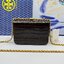 6 สี Tory Burch Croc Eleanor Small Bag / TORY BURCH ELEANOR CROC EMBOSSED LEATHER กระเป๋าสะพายหนังพิมพ์ลายจระเข้ ดีไซน์หรูหรา โด่นเด่นด้วยโลโก้แบรนด์อะไหล่ด้านหน้า และสายสะพายโลหะสีทอง