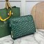 ORI หนังแท้ | Goyard Jouvence MM Toiletry Bag / Goyard Clutch bag กระเป๋าทรงคลัชกะทัดรัด เหมาะสำหรับการเก็บของในแนวตั้งและป้องกันการหกหรือรั่วไหล แคนวาสทำความสะอาดง่าย