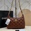 CHANEL HOBO BAG Shiny Leather & Gold-Tone Metal 26cm กระเป๋าทรงโฮโบ ดีไซส์สวยเรียบหรู เกรดออริ สลับแท้ 1:1 ใช้งานต่างประเทศได้