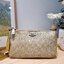 COACH TOP HANDLE POUCH F58321 พร้อมส่ง 9 สี กระเป๋าทรงพอช ยอดฮิต ยกขึ้นแท่น ด้วยดีไซน์ที่ออกมาให้ใช้งานได้ง่าย ขนาดกำลังเหมาะ