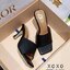 ZARA Mid Heel รองเท้าส้นกลาง 3.5 นิ้ว งานสวม ส้นเข็ม สวย เรียบหรู ใส่สบาย แมทส์ชุดง่าย น้ำหนักเบา วัสดุหนัง PU