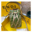 FENDI Mon Tresor Brown leather mini bag / FENDI Bucket Bag กระเป๋าสะพายทรงบัคเก็ต ไซส์มินิ รุ่นยอดนิยม เกรดออริ 1:1 ใช้ต่างประเทศได้