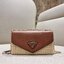 VIP 🥂 PRADA RAFFIA AND LEATHER SHOULDER BAG ลายสานกำลังฮิต! ปังไม่ไหว! ด้วยดีไซน์ล้ำทันสมัย ตกแต่งหนังแท้ผสานกับวัสดุจากธรรมชาติ ออกมาเป็นลายสานที่สวยหรู กับกระเป๋าสะพาย ไซส์กำลังน่ารัก ใส่โทรศัพท์ได้ พกพาง่าย เปิด-ปิดด้วยกระดุมแม่เหล็ก ภายในเป็นช