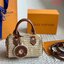 LV Nano Speedy Raffia bag กระเป๋าสานไซส์มินิ ดีไซน์ใหม่สุดเอ็กซ์คลูซีฟจากเส้นใยถักแบบโครเชต์ พร้อมสายสะพาย ใช้ในวันสบายๆ ผ่อนคลาย เรียบหรูดูมีสไตส์