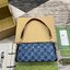 GUCCI LUCE SMALL SHOULDER BAG Blue GG denim leather trim กระเป๋าสะพายไหล่เดนิม เกรดออริ ท็อป สลับแท้ 1:1 เกรดดีสุด ใช้งานต่างประเทศได้