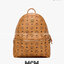 M.C.M STARK STUDS MEDIUM BACKPACK IN VISETOS ใบใหญ่เอาใจสายจุมาแล้วจ้า Best seller Unisex backpack กระเป๋าเป้ดีไซน์เอกลักษณ์ รุ่นขายดี ใช้ได้ทั้งหนุ่มๆและสาวๆ ตกแต่งหมุดอะไหล่สี gun metal เรียบหรู วัสดุหนังแคนวาสคุณภาพดี เปิด-ปิดด้วยซิป ภายในเป็นหนังแท้ จ