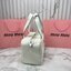 ORI หนังแท้ | Miu Miu Leather top-handle bag กระเป๋าสะพายทรง keepall เรียบแต่ฟาด หรูหราทุกองศา ใครเห็นก็ต้องเหลียว