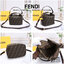 Fendi Tobacco Monogram FF Logo Zucca Buckle Belt Boston Mini Bag Brow Canvas Satchel กระเป๋าสะพายข้าง size mini สุดฮิต วัสดุ canvas จุของได้เยอะ ใส่iphone+ ได้ เปิดปิดด้วยซิป น่ารักมากกก ห้ามพลาดเลยค่ะใบนี้แนะนำสุดๆ มีสายสั้น+สายสะพายไหล่ ปรับสายได้