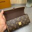 ORI หนังแท้ | LV Ivy chain wallet Bag กระเป๋าสะพายใบเล็ก ดีไซน์กระเป๋าสตางค์โซ่ โดดเด่นด้วยลาย Monogram Reverse Canvas เอกลักษณ์ของ Maison มอบลุคใหม่สดใส