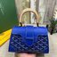 10 สี ORI หนังแท้ | GOYARD Saïgon Souple Mini Bag 20cm กระเป๋าถือ/สะพายดีไซน์หูจับไม้เป็นเอกลักษณ์ที่สวยหรูหราสง่างาม