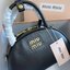 MIU MIU HALF-MOON TOP HANDLE BAG / Patent leather bowling bag / Miu Miu Leather top-handle bag กระเป๋าทรงพระจันทร์เสี้ยว หนังนิ่ม ลื่นเงา ตัดกับอะไหล่ทองได้ลงตัว