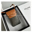 CELINE PHONE POUCH WITH FLAP IN TRIOMPHE CANVAS AND LAMBSKIN กระเป๋าใส่โทรศัพท์ เกรดท็อปออริจินอล 1:1 สลับแท้