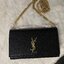 SAINT LAURENT Kate Medium leather shoulder bag VIP GIFT WITH PURCHASE (GWP) พรีเมี่ยมกิ้ฟ Limited Edition จาก YSL DUTY FREE COUNTER วัสดุหนังแกะสังเคราะห์ ลวดลายคล้ายหนังคาเวียร์ หนังสวย ใช้ทน อะไหล่ทองทั้งใบ ด้านหน้าประดับโลโก้แบรนด์ ขนาดกระทัดรัดกำลังดี