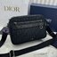 DIOR Maxi Safari Bag with Strap / The hallmark Safari bag / Black Blue Oblique Jacquard / DIOR Messenger Bag กระเป๋าสะพายทรงแมสเซ็นเจอร์เอกลักษณ์ของแบรนด์แห่งตำนานความหรู