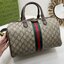 GUCCI GG Ophidia medium top handle bag กระเป๋าถือทรงหมอนสวยคลาสสิค ดีไซน์แถบคาดโดดเด่น สวย หรู หูจับในตัวใช้สะดวก เปิด-ปิดกระเป๋าด้วยซิป ภายในโล่งกว้าง