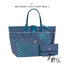 เกรดเทพ Top ORI | New Goyard Saint Louis GM tote bag Goyardine Pearly Blue (Ori)เทพ กระเป๋าทรงโท้ทใบใหญ่ หนังแท้แคนวาสแท้ สีพิเศษมุกสะท้อนแสงเงาสวยหรู