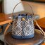 ของแท้ 💯% 】Tory Burch Monogram Jacquard Bucket Bag กระเป๋าถือหรือสะพายไหล่ วัสดุผ้า Canvas โลโก้ Jacquard ทรงถัง ตั้งอยู่ทรง
