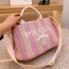 VIP 🥂 PRADA shopping summer bags / Prada Tote Bag 12" กระเป๋าสานสีโทนน่ารัก จุของได้เยอะ ภาพสินค้าถ่ายจากงานขายจริง พร้อมส่ง