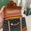 10 สี ORI หนังแท้ | GOYARD Saïgon Souple Mini Bag 20cm กระเป๋าถือ/สะพายดีไซน์หูจับไม้เป็นเอกลักษณ์ที่สวยหรูหราสง่างาม