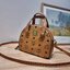 M.C.M MINI ESSENTIAL HALF MOON DISCO TOTE IN VISETOS กระเป๋าถือ/สะพายข้างไอเท็มรุ่นฮิต!! ที่เหล่าดาราเซเลป และไอดอลคนดังมีติดตัว เป็นรุ่นที่แมทช์ง่ายมากๆ