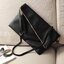 Givenchy Parfums Black Leather Clutch Gift With Purchasd From Givenchy Counter (GWP) กระเป๋าสะพายหนังนิ่มเรียบสีดำเเบบสวยดูดี เปิดปิดด้วยซิปอะไหล่ทอง หัวซิปประดับพู่ ด้านหน้ามีโลโก้ ภายในมีช่องเล็ก รุ่นนี้ใส่ ipad กระเป๋าสตางค์ มือถือ ของจุกจิกได้เยอะ ซับ