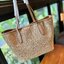 Coach Mini City Tote Bag In Straw And Smooth Leather 9" ((CS616)) กระเป๋าทรงโท้ทงานทอน้ำหนักเบา จุของได้เยอะ เกรดท็อปออริ เกรดดีสุด สลับแท้ 1:1 ใช้ต่างประเทศได้
