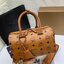 M.C.M ESSENTIAL BOSTON BAG IN VISETOS Small 23 Handbag มาพร้อมสายสปอร์ต กระเป๋าถือ/สะพายข้าง ทรงหมอน สวยโดดเด่น ทรงสวยยอดนิยม มาพร้อมพวงหนังห้อย และสายรัดเก็บหูจับ วัสดุหนังแคนวาสคุณภาพดี เปิด-ปิดด้วยซิป ภายในโล่งกว้าง ใส่ของได้เยอะ กระเป๋าสตางค์ โทรศัพท์