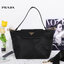 PRADA MINI WITH ZIP / PRADA nylon crossbody bag วัสดุ Nylon เนื้อหนาคุณภาพดีตามแบบฉบับแบรนด์ ด้านหน้าประดับโลโก้แบรนด์ สามารถสะพายได้ 2 แบบ