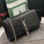 VIP 】หนังแท้ YSL Saint Laurent Kate Tassel Bag in Black Crocodile-Embossed Leather with Chain