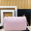 CHANEL FLAP BAG Pearls & Gold-Tone Metal กระเป๋าสะพายดีไซส์คลาสสิคหนังแท้แต่งมุก เกรดออริ สลับแท้ 1:1 ใช้งานต่างประเทศได้ ภาพถ่ายจากงานขายจริง