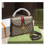 GUCCI Ophidia small top handle bag with Web กระเป๋าถือดีไซส์สวยหรูย้อนยุค พร้อมสายสะพายข้าง สวยสะดุดตาแฝงความไฮน์ในตัว