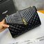 หนังแท้ YSL Saint Laurent Large Cassandra quilted shoulder bag กระเป๋าสะพายใบใหญ่ ดีไซน์ทรงสวยหรู ตอบโจทย์ได้ทุกสไตล์ ภาพสินค้าถ่ายจากงานขายจริง ใช้งานต่างประเทศได้