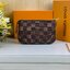 หนังแท้ LOUIS VUITTON MINI POCHETTE ACCESSOIRES BAG / LV POCHETTE พร้อมส่งที่ไทย งานหนังแท้ทั้งใบ ออริจินอลเกรด ภาพสินค้าถ่ายจากงานขายจริง ใช้งานต่างประเทศได้
