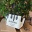 BURBERRY FRAGRANCES TOTE BAG พร้อมส่งรุ่นใหม่!! BURBERRY LARGE LONDON TOTE BAG IN WHITE / Burberry Canvas Logo Tote Bag กระเป๋าสะพายไหล่ทรงช้อปปิ้ง ทรงคลาสสิค ฮิตตลอดกาล ตัวกระเป๋าวัสดุหนังผ้าแคนวาส