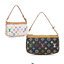 LOUIS VUITTON TAKASHI MURAKAMI X LOUIS VUITTON WHITE MONOGRAM MULTICOLORE POCHETTE ACCESSOIRES