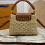 LV Wicker Capucines BB Bag / LV Capucines BB braided rattan Bag กระเป๋าถือพร้อมสายสะพายทรงบัคเก็ตสานขึ้นรูปสวยงามตามรูป เกรดออริ เทียบแท้ 1:1 ใช้งานต่างประเทศได้