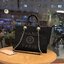 Chanel Shopping Bag VIP Gift denim canvas and leather กระเป๋าผ้าแคสวาส งานปักมุกหรูหรามาก เกินเรื่องมาก ดูแพงสุด!! งานแพงงานสวยจ้า ใบใหญ่จุใจใส่ของได้เยอะ ตามคำเรียกร้อง ถือชิคๆๆ เหมาะกับSummerสุดๆ มีใบเดียวจบ สวยหรูคุณนายสุดๆเลิศมากค่า