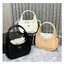 PRADA leather handbag กระเป๋าถือดีไซน์สวย ใช้งานง่าย มีกระเป๋าผ้าเชือกผูกเพิ่มกิมมิกได้อย่างลงตัวน่ารัก มาพร้อมสายสะพายยาวถอดได้ ปรับใช้ได้กับทุกลุคและแมทช์กับทุกสไตล์ แนะนำเลยจ้า